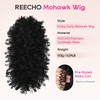 Mohawk Wig for Black Women Kinky Curly Clip in Mohawk