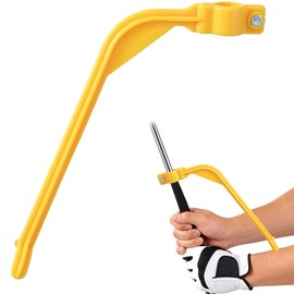 YISIHUICH Golf Swing Trainer, Golf Training Aid for Beginners, Wrist Hinge Golf Swing Corrector, Arm Alignment & Swing Posture Tool, Golf Club Training Accessory for Accurate Swing Practice (Yellow)