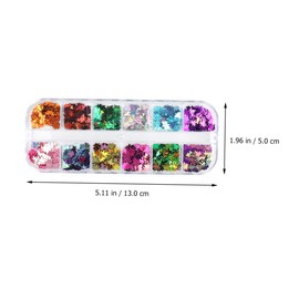 Beavorty Fall Nail Art Patch Accessories 2 Boxes Manicure Sticker Sequins Decals for Diy