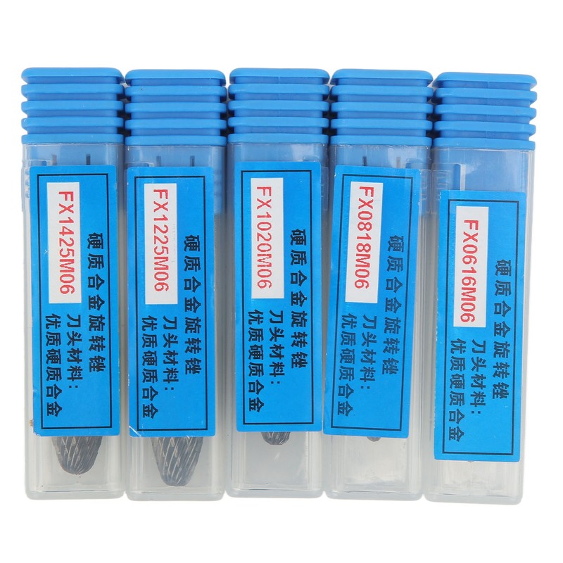 Double Cut Carbide Rotary File Bit Set 6mm Diameter Shank