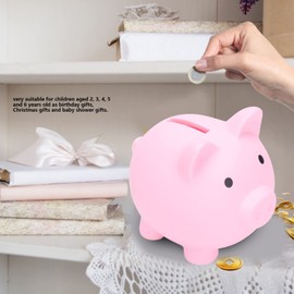 Entatial Alcancía para Adultos, alcancía de Entrada Suficientemente Grande y Duradera para niña para niño(Rosado)