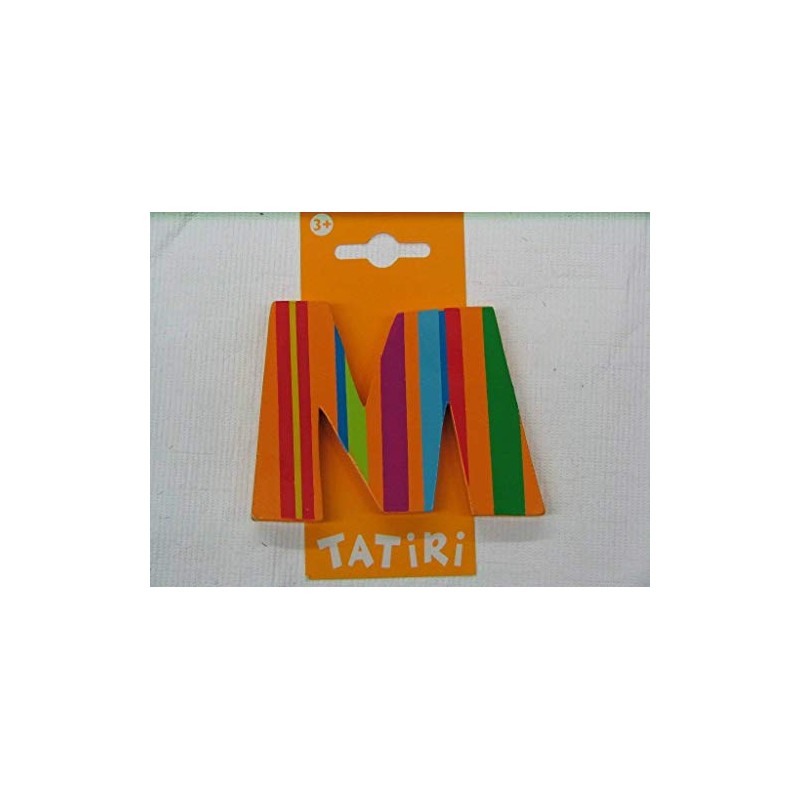 Trendhaus Trendhaus929082 Wooden Letter M, Multi-Color