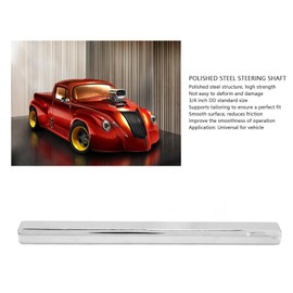 8 Inch Polished Steel Steering Shaft, U Joints, Universal 3/4 Inch DD Steering Shaft, Steering Shaft for Cars, Friction Reduction