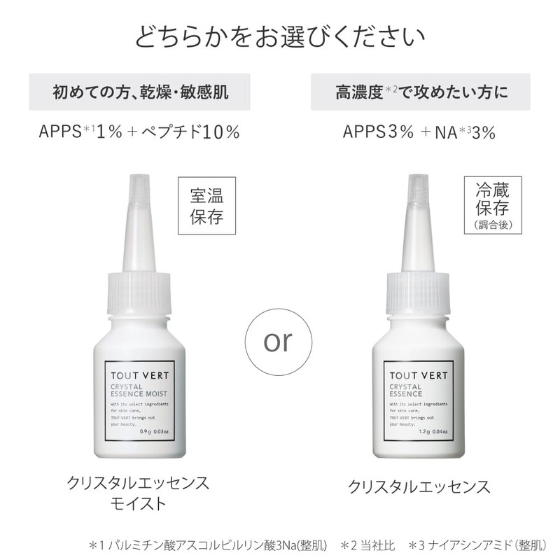 Touver Crystal Essence, High Concentration, Vitamin C Derivative, APPS, Niacinamide,