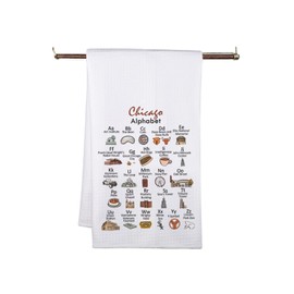 Chicago Kitchen Towels Chicago Kitchen Gifts Chicago Dish Towels Chicago Kitchen Decor Housewarming Gift (ABC Towel CA)