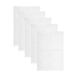 CAPASTEC Clear Index Card Pockets, Vertical Label Holder, 5.91" x 3.94", Pack of 20