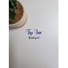 Fig Tree Works Tip Jar Text Sticker | Contour Cut,