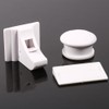 4Pcs White Magnetic Baby Child Kid Pet Proofing Cupboard Cabinet