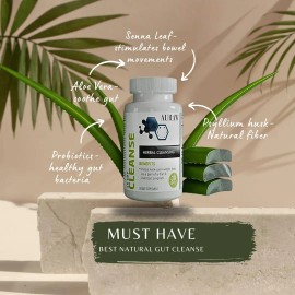 Auraw Limpieza De Colon 15 Días Con Probióticos 30 Pastillas