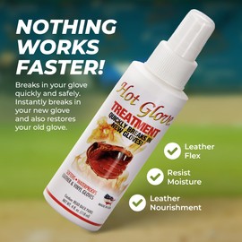 Hot Glove Heat Treatment Instant Glove Break-In for Baseball and Softball Gloves - the Original Hot Glove