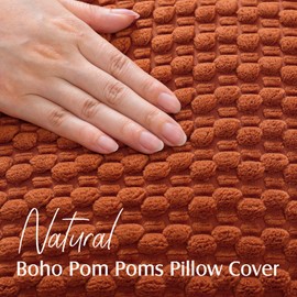 Artscope Corduroy Cushion Cover, Grainy Decorative Cushion Cover, 40 x 40 cm, Geometric Cushion Covers, Soft Sofa Cushion, Couch Cushion for Sofa, Bedroom, Living Room, Home, Decorative, Set of 2