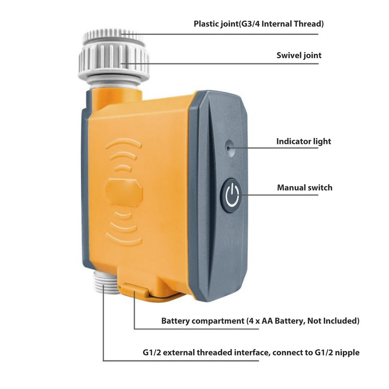 Sprinkler Timer WiFi Water Timer for Zigbee Sprinkler Controller Automatic