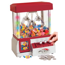 Etna Mini Arcade Claw Machine Game with Lights & Sounds, 14 Inch x 10 Inch, Red