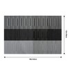 Leetaltree Grey with White Striped Placemats Set of 4 -