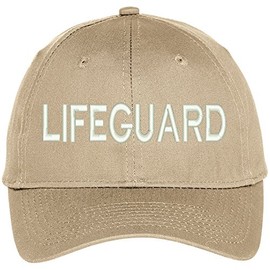 Trendy Apparel Shop Lifeguard Embroidered Baseball Cap - Khaki