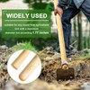 Lasnten 2 Pcs Solid Wood Replacement Handle for Round Eye