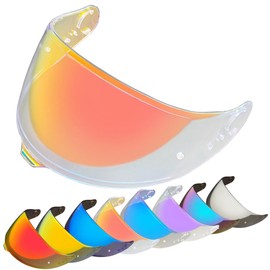 YMTSGEQ GT-Air 3 Helmet Visor Replacement.CNS-1C Helmet Face Shield UV Protection Compatible with GT-Air 3 (Revo Clear Red)