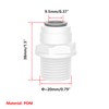Qrity 1 Set Water Filter Quick Connector, 1/2" Male/Female Thread