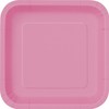 Unique 31505 7" Square Dessert Plates | Hot Pink Color