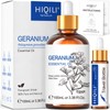 HIQILI 100ML Geranium Essential Oil for Skin, Diffuser & Candle,