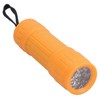 AB Tools 9 LED Orange Torch Light Mini Flashlight Camping