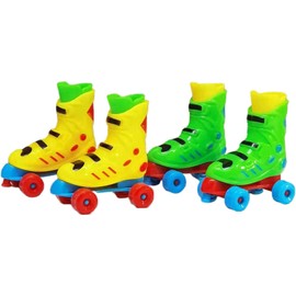 1 Pair Random Color Mini Funny Cute Finger Roller Skates Toy, Finger Boards Toy Party Favors Novelty Toys