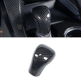 Zacxoxsr No Adhesive Gear Shift Knob Cover Trim Protector Cap Glue-Free for Toyota 2018-2025 Camry 2019-2024 Corolla 2019-2022 Avalon Accessories(1. Carbon Fiber Grain)