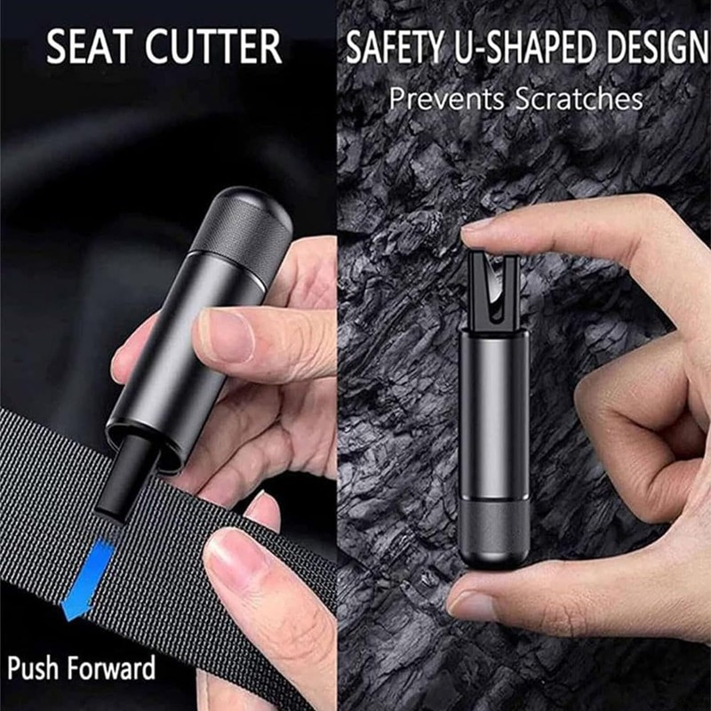 Yeria 4 Packs SafeHammer Window Breaker Seatbelt Cutter, 2026 Upgraded