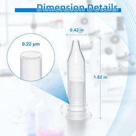 CryoKing 2ml Microporous Filter Column, 0.22μm Column Micro Centrifuge Tube, Separation Column with CA Filter Membrane, Centrifugal Lab Filters for Filtering Chemical Reagents, 25 Sets/Packet