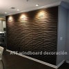 Atf Paneles Decorativos 3d Negro 30x30cm 20 Piezas Con Cinta