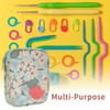 CAPASTEC Crochet Hook Case, Knitting Needle Case, Zipper Storage Bag