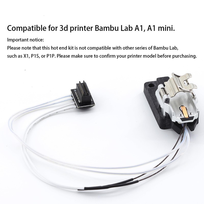 A1 Hotend Heating Assembly Kit Compatible for Bambu Lab A1/A1