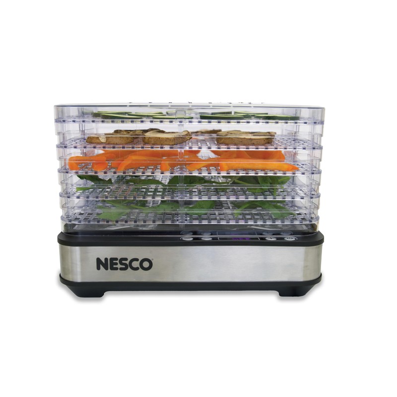 NESCO FD-5TC Snackmaster Food Dehydrator – 5 BPA-Free Trays, Adjustable