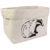 Large 'Sitting Badger' Canvas Organiser/Storage Bag (OR00004959)