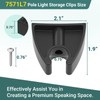 Sxkxm Pole Light Storage Clips, 3/4 Inch Boat Pole Storage