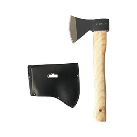 HFS(R ) Fraxinus Wood Handle Chopping Axe, 600g Head Weight 14in Camping Hatchet Splitting Small Axe Hatchet Wooden Handle Camping Hand Tools Handle Camping Hand Tools