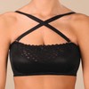 Strapless Lace Bra, Black, 40