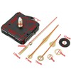 Veumoie 10Pcs DIY Silent Movement Spindle Hands Wall Quartz Clock