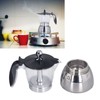 Stovetop Coffee Maker 6 Cup Moka Pot Clear ABS Top