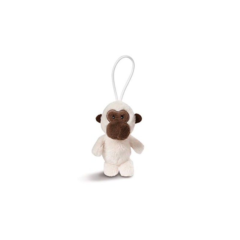 Nici Gibbon 43612 Pendant with Elastic Loop 8 cm White/Brown