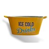 Retro Large Ice Cold Drinks Metal Bucket, Oval Party Beverage