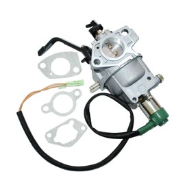 J2XCO Manual Choke Carburetor Carb for PowerTek ET6500CL 5500W 6000W 389CC 390CC 13HP Gas Generator Carburetor Assembly