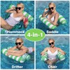 WERNNSAI Water Hammock for Adults - Inflatable Pool Floats Green