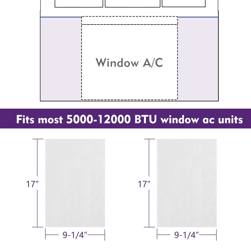 Mxclimate Window Air Conditioner Foam Insulation Panel 17 in,Good Sealing