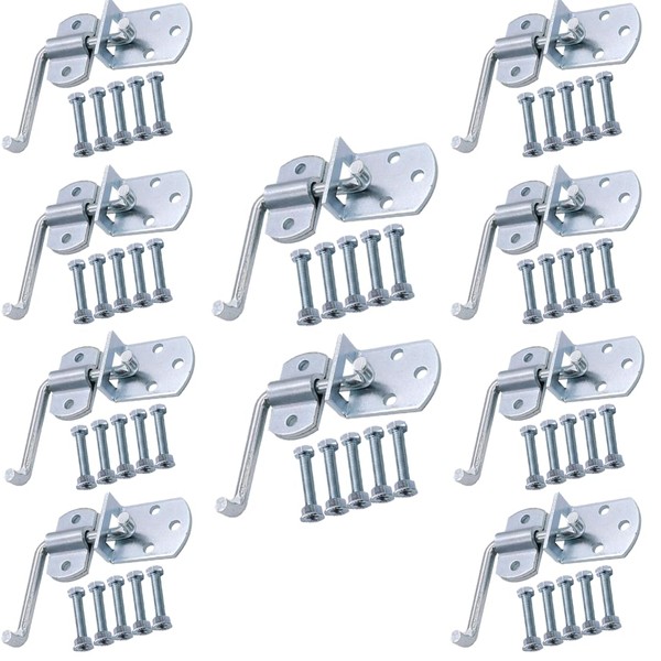 Boxer 10 Pack Straight Side Gate Latch Sets for Truck