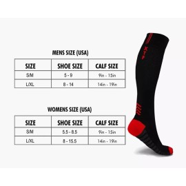 EXTREME FIT High Energy Graduated Compression Crew Socks  Pack of 6 Large XLarge