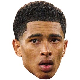 Jude Bellingham (Brown Hair) Celebrity Mask, Flat Card Face, Fancy Dress Mask