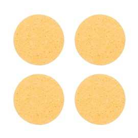 sourcing map 4pcs Soldering Iron Cleaning Sponge 1.97" Replacement Sponge High Temperature for Cleaning Welding Soldering Iron Tip, Yellow