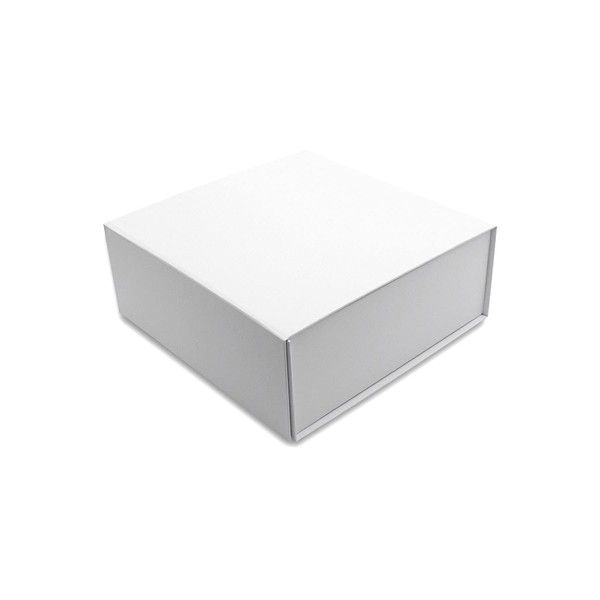 Magnetic Gift Box - 15 Pack White Collapsible Boxes with Lid Closure in Bulk, Luxury Cardboard Packaging for Boutiques, Small Business, Apparel, Retail, Bridesmaid, Parties, Presentations, Bulk - 8x8x4