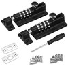 Kitmose 2 Pack Black Combination Lock, Rust Resistant, 4 Digit